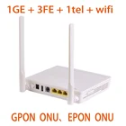Gpon ONU EPON ONT HS8145C модем FTTH маршрутизатор 4 шт. оригинальный неизолированный металлический адаптер 1GE + 3FE + 1tel + wifi с английским программным обеспечением