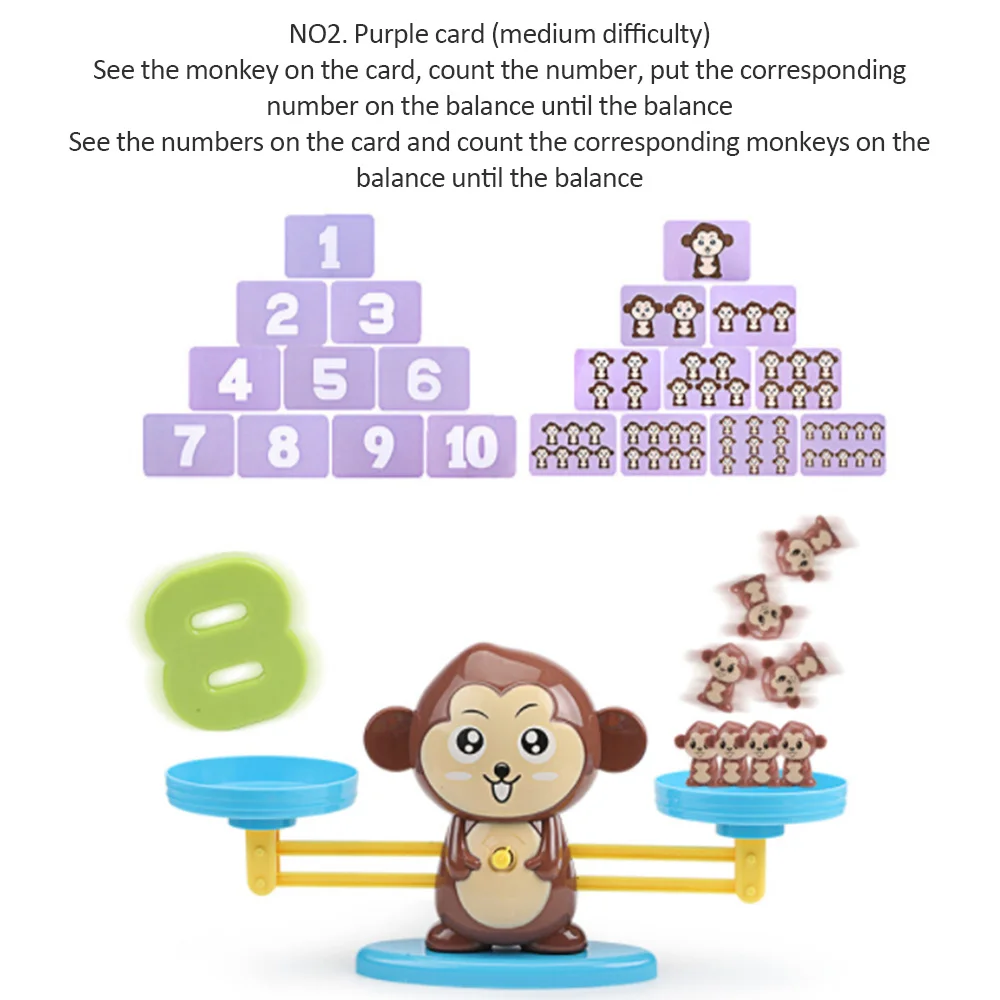 Математические Игрушки обезьянка математическая балансировочная игра