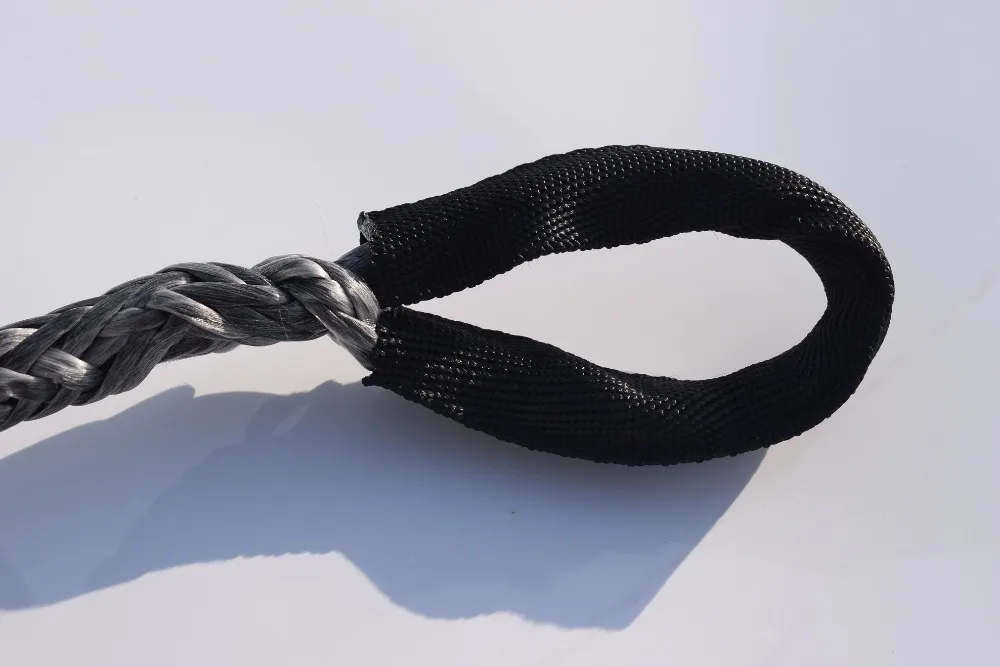

3/8" * 50ft Synthetic Winch Rope Extension,10mm ATV Winch Cable, Synthetic Rope,Towing Rope for Offroad Auto Parts