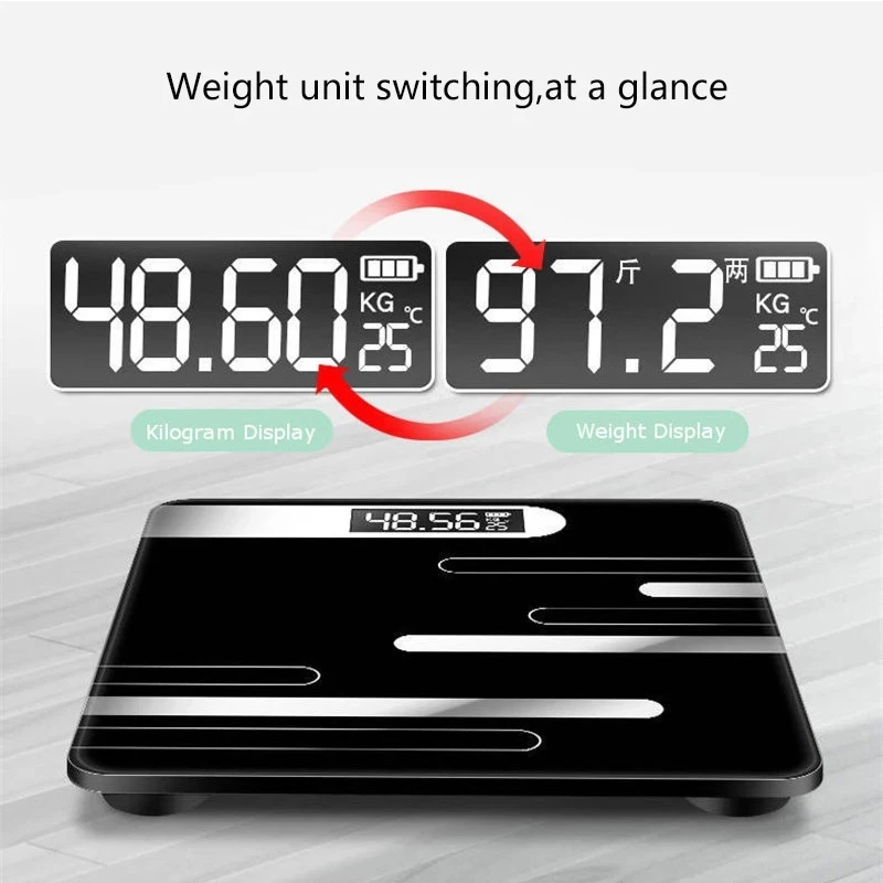 

Weight Scale LED Display Bathroom Balance Body Fat Scale Floor Scientific Smart Electronic LED Digital Weight