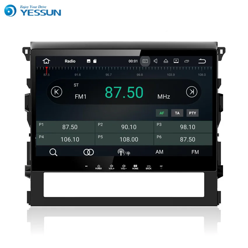 YESSUN для TOYOTA LAND CRUISER 2016 Android автомобильный GPS-навигатор плеер мультимедийный Аудио