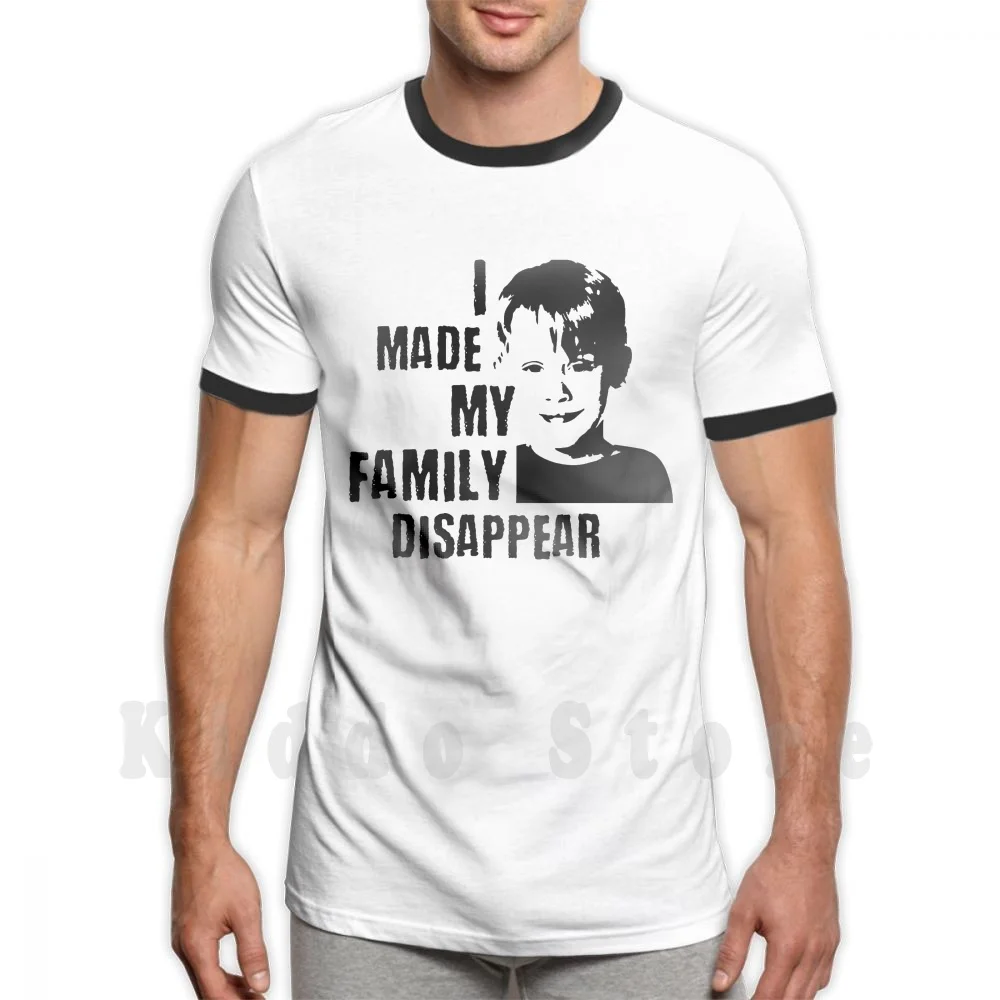 

Я сделала свою семью прочь-футболка для дома отдельно, Хлопковая мужская футболка с принтом «сделай сам», крутая футболка для дома отдельно,...