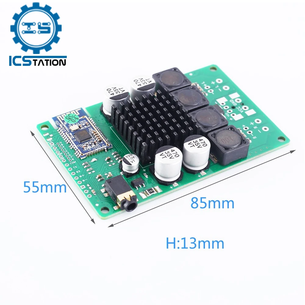 BK3266 Bluetooth 5 0 Мощность Плата усилителя 2x10 Вт/80Вт Поддержка с разъемом подачи