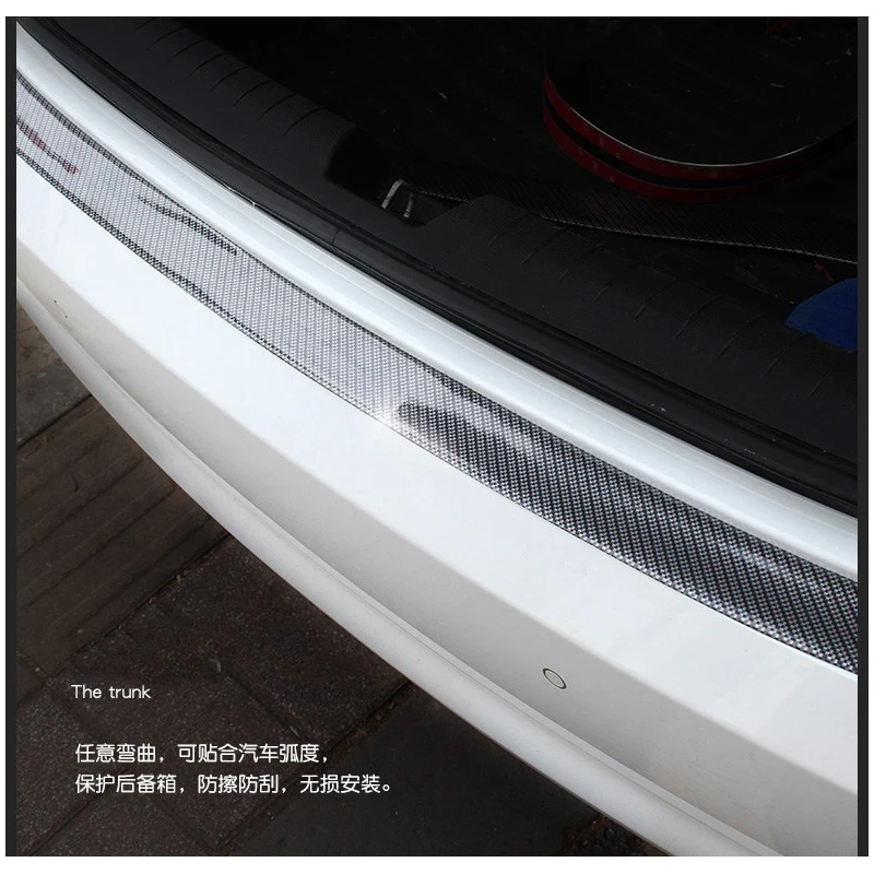 Защита двери автомобиля из углеродного волокна 1 м защита Бампера от царапин