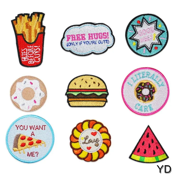 

New Arrival 10 pcs Embroidered Patches Iron Sew On Jeans Coat Tshirt Bag Shoe Hat Decor Repair Motif Emblem Accessory Diy