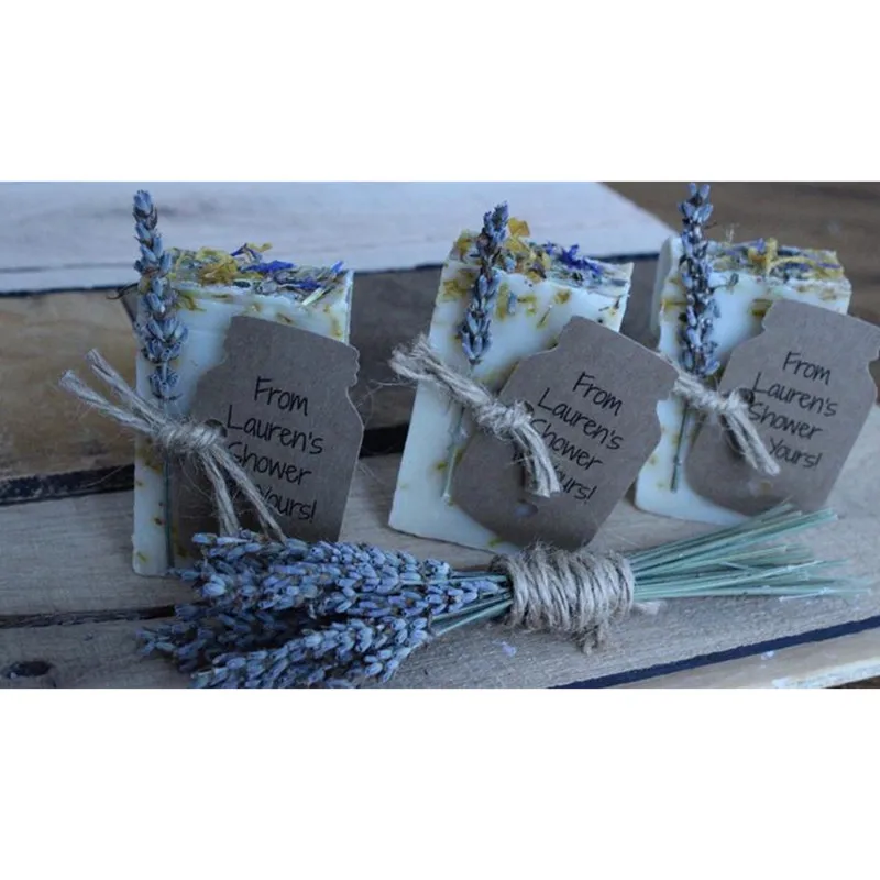 10 шт. индивидуальный свадебный подарок для гостей душ Лавандовое Мыло подарки