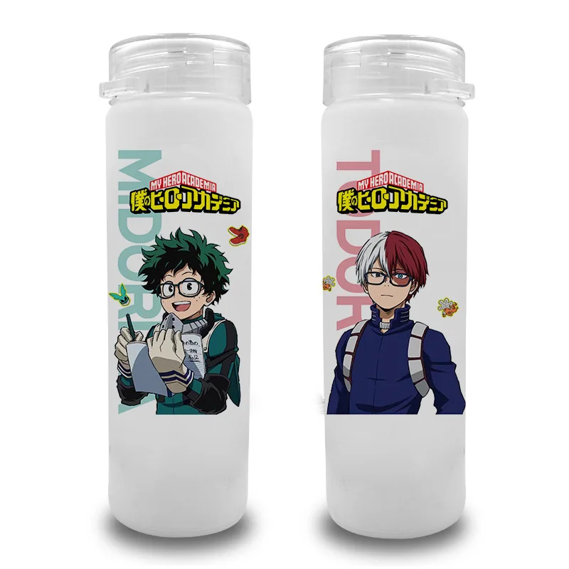 1Pc Anime The Founder of Diabolism My Hero Academia Glass Cup Cartoon Character Wei Wuxian Water Cup Bottle