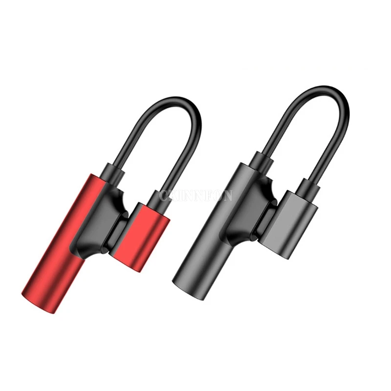 

100Pcs/Lot USB Type C 3.5mm Earphone Connector For Samsung Galaxy S8 S9 S10 E Plus Fast Headphone Jack Charging Audio Adapter
