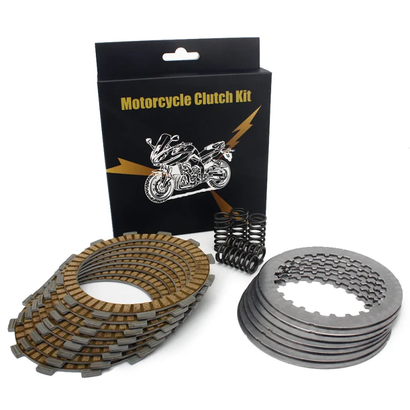 Full Set BIKINGBOY для Honda CRF 250 R 04 05 06 07 CRF250R фрикционные пластины сцепления+ стальные сепараторы пластины+ сверхмощные пружины для мотокросса - Цвет: Full Set