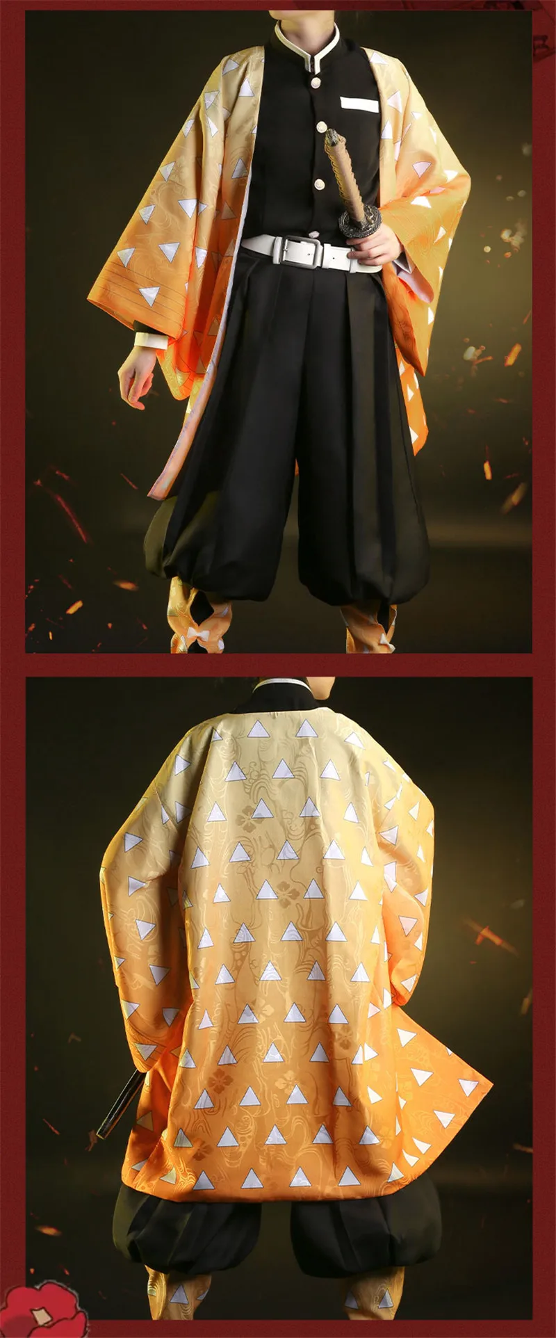 Демон убийца: Kimetsu no Yaiba костюм Kamado Tanjirou Agatsuma Zenitsu Tomioka Giyuu Kamado Nezuko кимоно Униформа парики Косплей