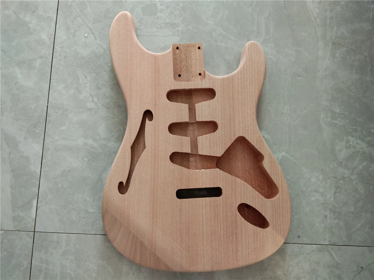 Корпус для электрогитары с естественной одинарной волной корпус из красного