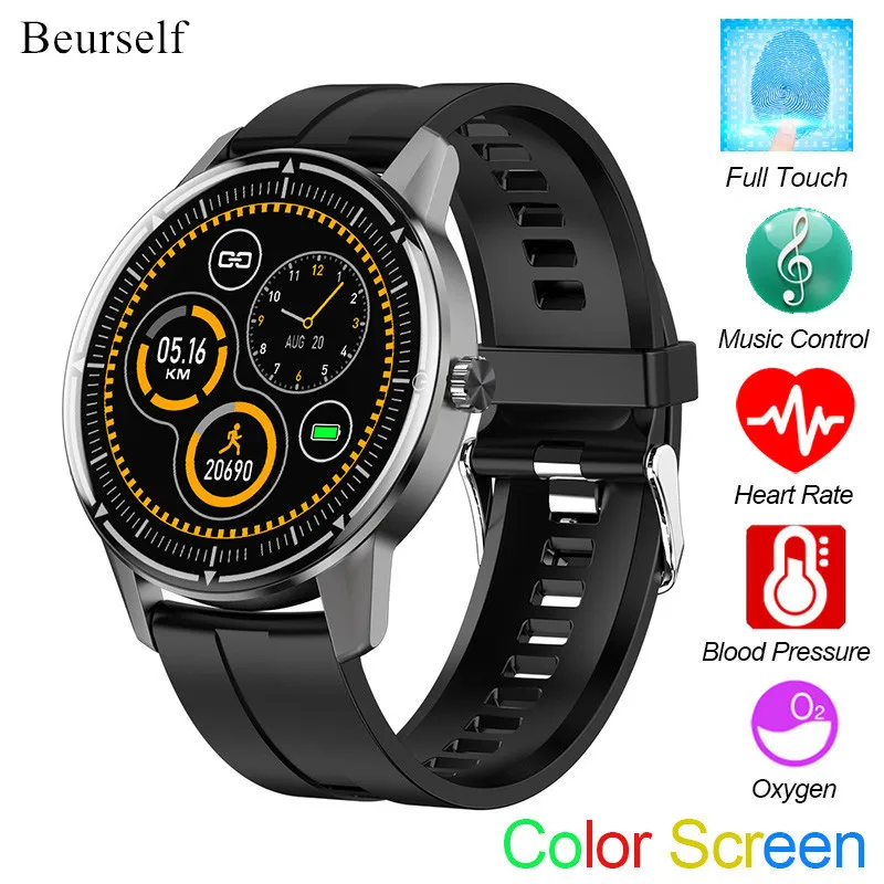 

Умные часы R8, для Android, IOS, пульсометр, фитнес-трекер, спортивный смарт-браслет, измеритель артериального давления, сна, ремешок для Iphone, Huawei