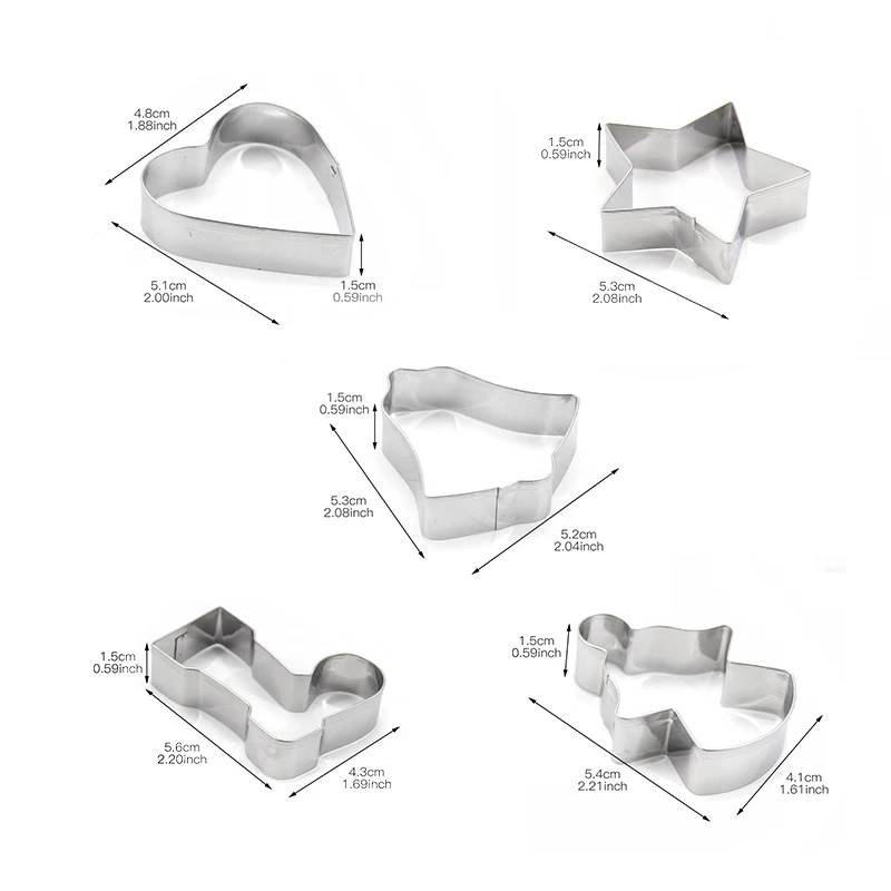 Bakeware Tools Biscuit Moulds Cookies Cutters Cake Fondant Soap Stencil Pudding Jelly Stand Decorating Christmas Baking Series | Дом и сад