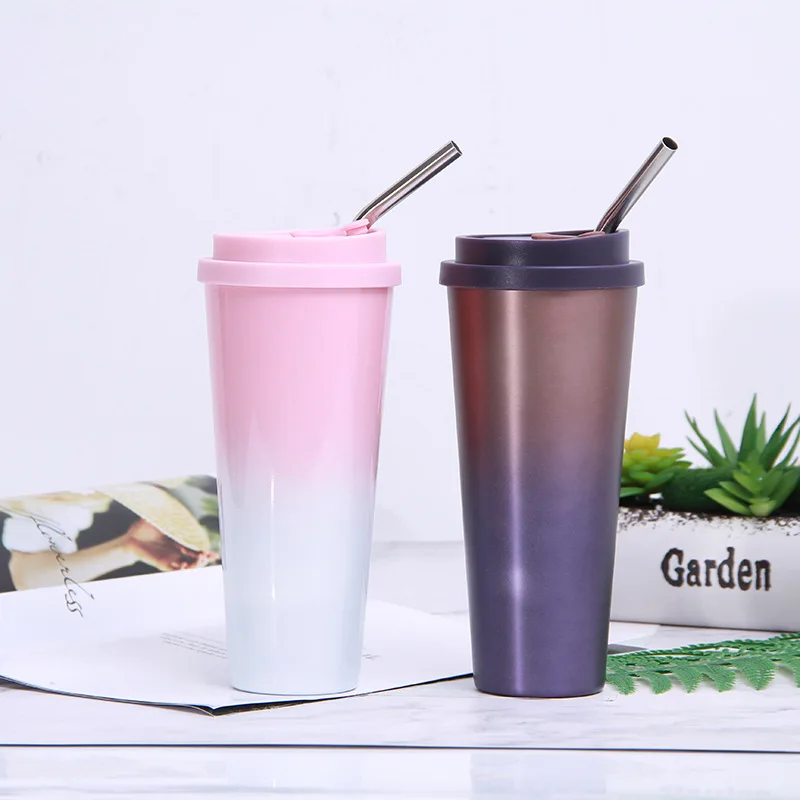 450 мл Двойная Стенка нержавеющая сталь кофе термос чашка портативная Вакуумная