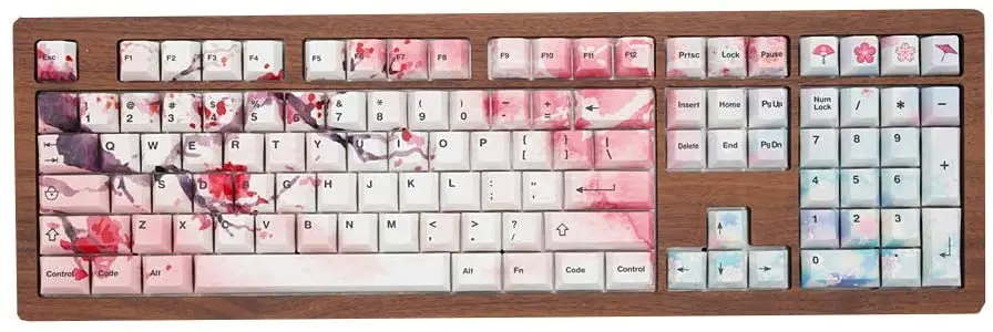 

Keycap PBT Cherry Profile Mechanical Keyboard Keycap Ancient Landscape Painting Suitable for GH60/RK61/ALT61/Annie/GK61/GK64/104