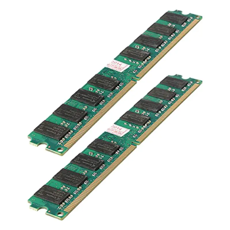 4GB(2X2 Gb)MEMORIA MEMORY RAM PC2 5300 667Mhz DDR2 240PINES FOR AMD PC HIGH DENSITY,green