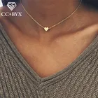 CC ожерелья подвески для женщин из нержавеющей стали в форме сердца Простой дизайн модные ювелирные изделия аксессуары CCN300