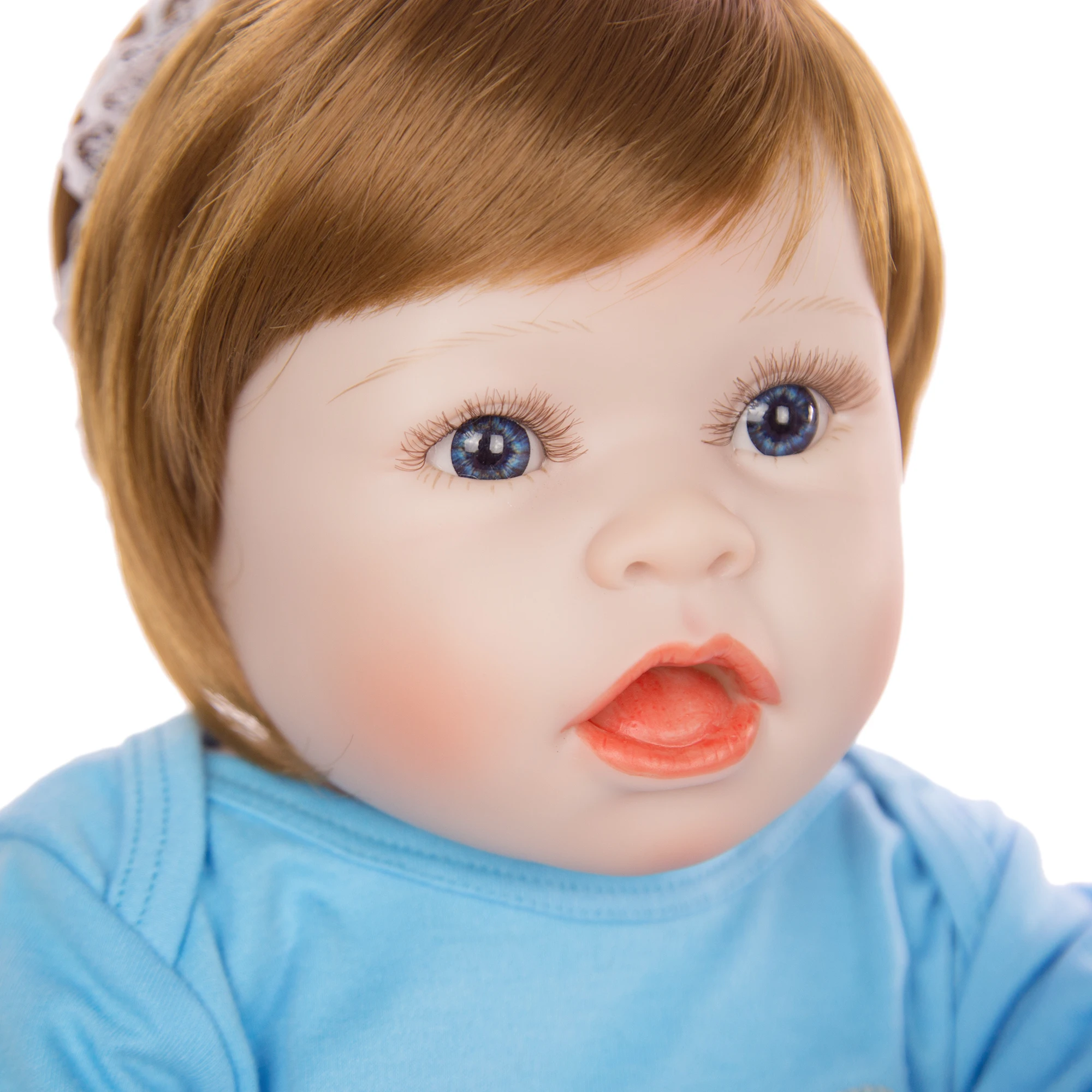 

KEIUMI Special 23 Inch Reborn Baby Doll Menina De Silicone Vinyl Lifelike Newborn Baby Reborn Open Mouth Model Doll Toys