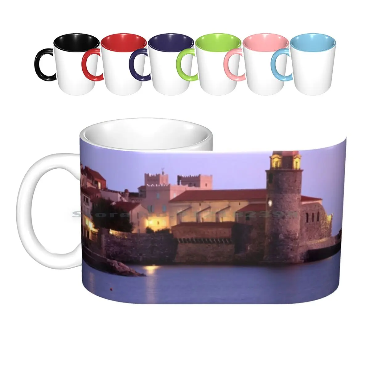 

Church Of Our Lady Of The Angels , Collioure , France Ceramic Mugs Coffee Cups Milk Tea Mug Collioure Church Our Lady Angels