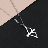 todorova women necklace classic cupid bow and arrow archer pendant necklace archery charm necklace stainless steel jewelry
