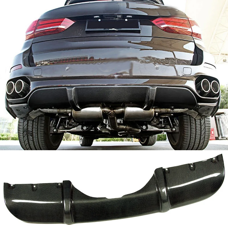 Задний диффузор из углеродного волокна P Style для BMW F15 X5 M Sport|carbon fiber rear diffuser|rear