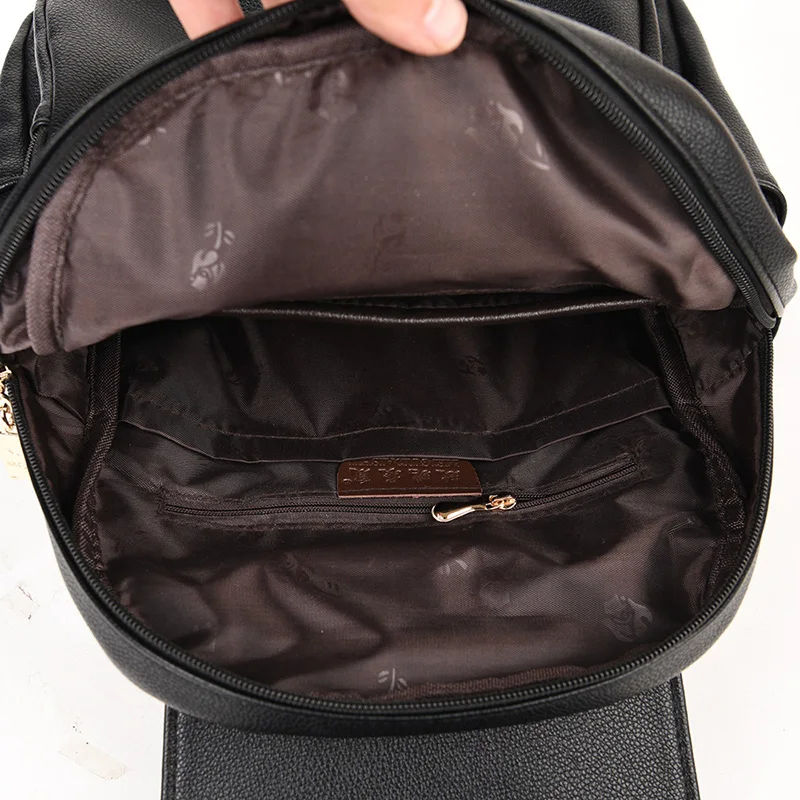 

The New High Quality Leather Backpack Women High Capacity Travel Backpack School Bags Fashion School Backpack for Women mochilas
