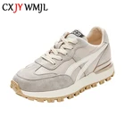 Кроссовки женские из натуральной кожи, повседневная спортивная удобная обувь на плоской вулканизированной подошве, модные маленькие белые, весна-осень