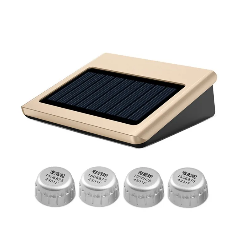 Авто Беспроводная PSI/бар солнечная система контроля давления в шинах TPMS