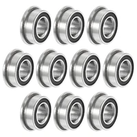 uxcell mf105 2rs flanged ball bearing 5x10x4mm double sealed chrome steel bearing 10pcs