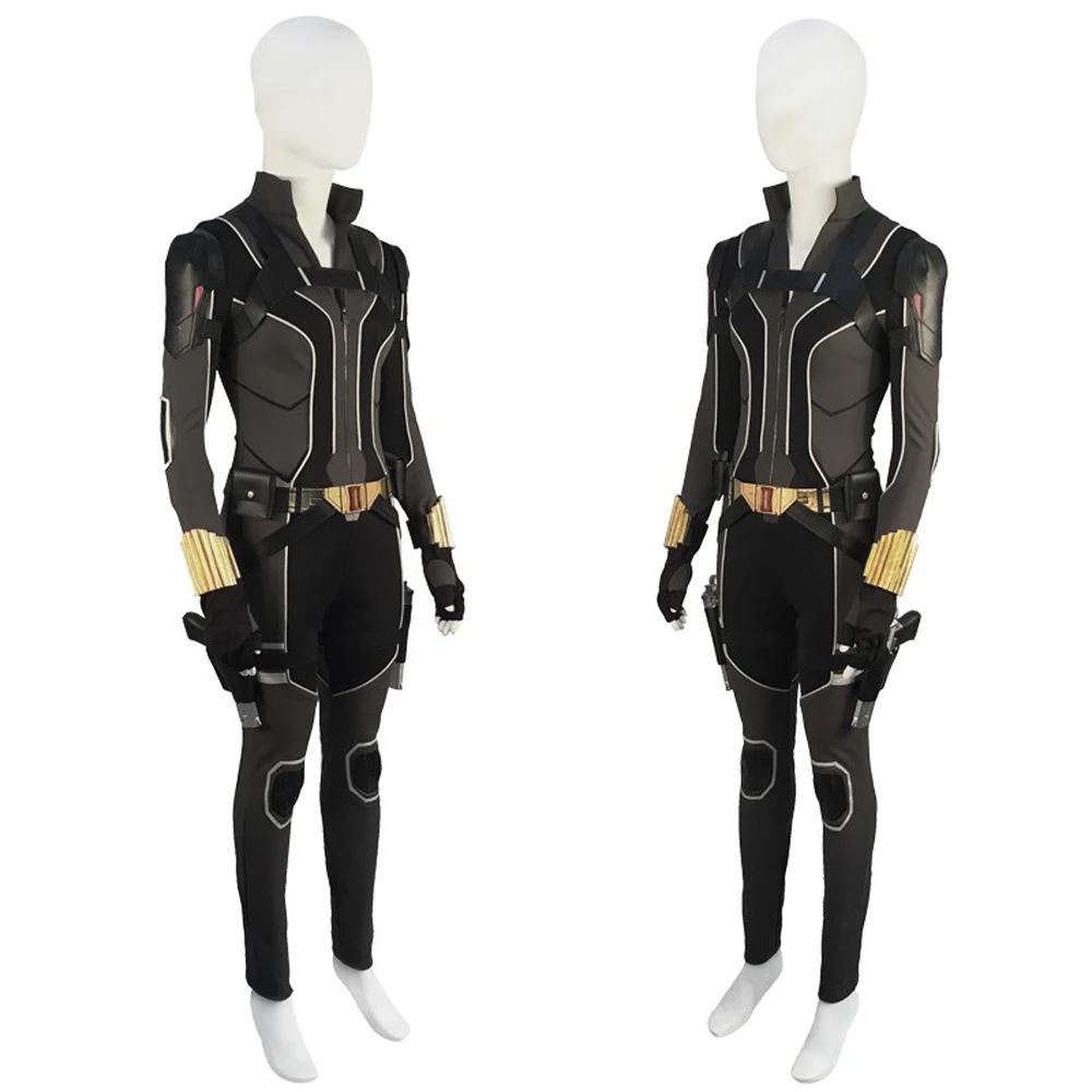 

Carnival Halloween Natasha Costume 2021 Movie Widow Superheroine Cosplay Sexy Natalia Jumpsuit Battle Black Outfit Boots