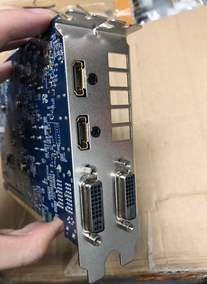 Видеокарта GIGABYTE GTX 750Ti 1 ГБ 128 бит GDDR5 видеокарты для nVIDIA Geforce 750 Ti 1G l Hdmi Dvi б/у VGA