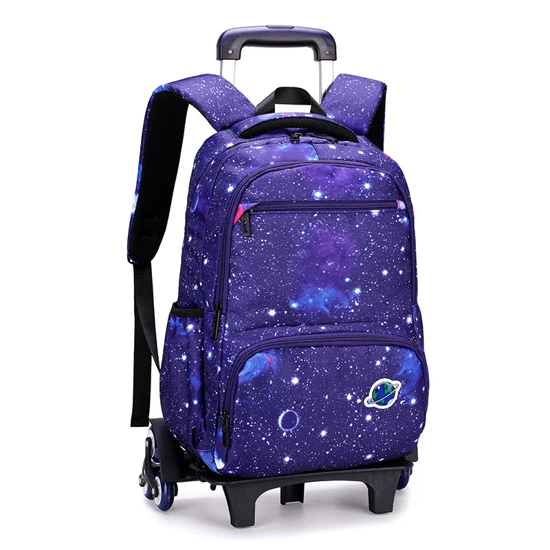 

waterproof Trolley Children School Bags Kids Trolley Backpacks Wheel Luggage girls Boys backpack Mochila Escolar Back Schoolbag