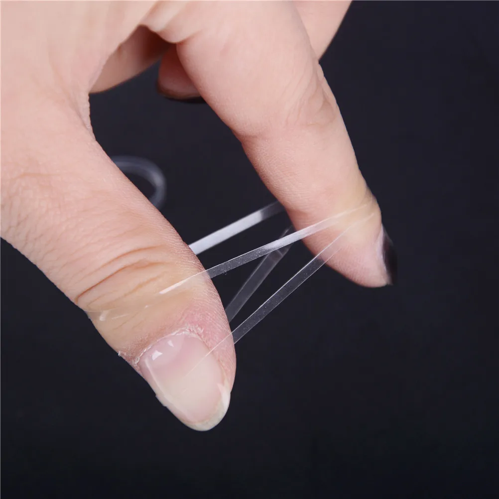 500 Uds soporte de cola de caballo transparente banda de goma el&aacute;stica gomas para atar el pelo anillos-0