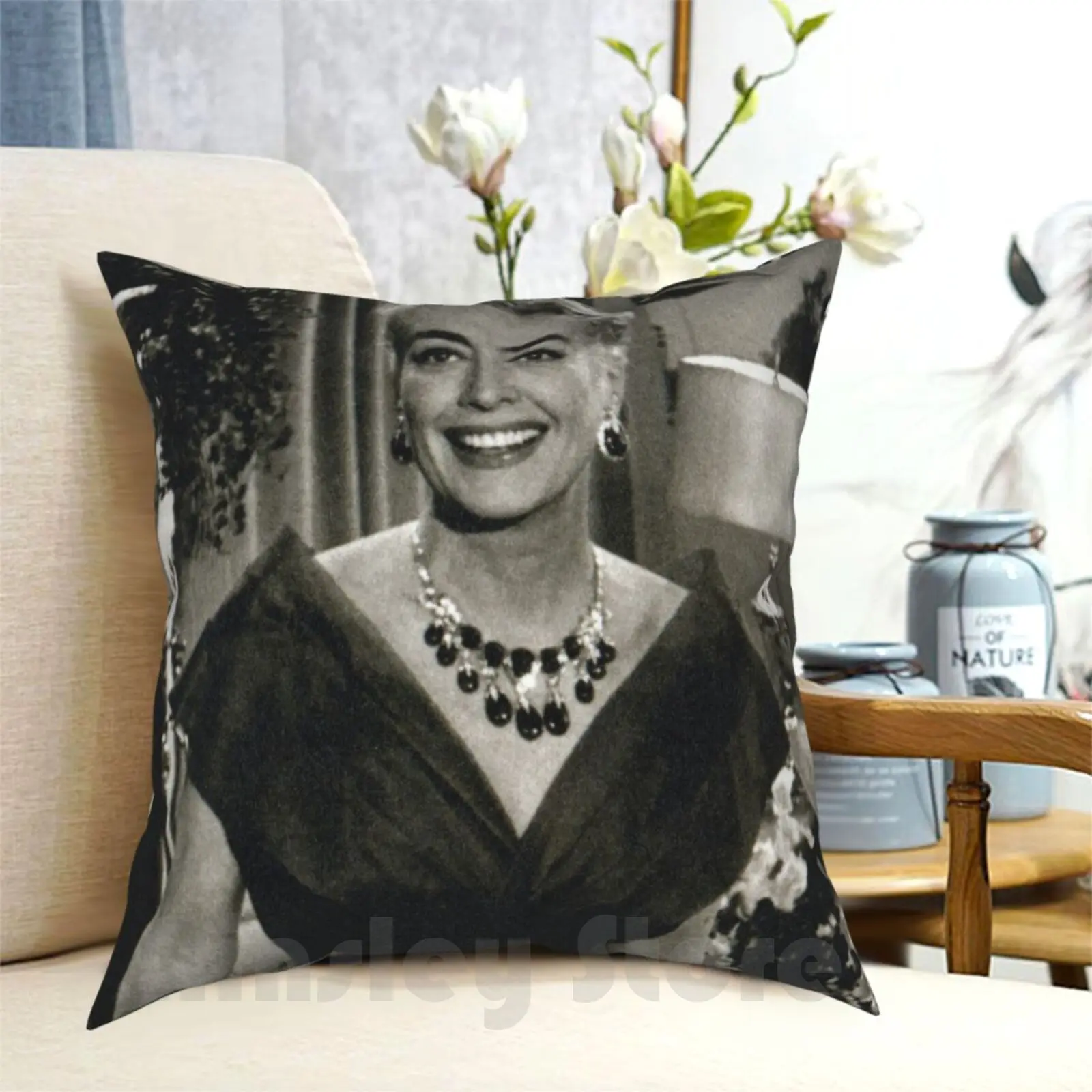 

At Home With Joan Pillow Case Printed Home Soft Throw Pillow Joan Queen Hollywood Feud Baby Jane Oscar Oscars Actress