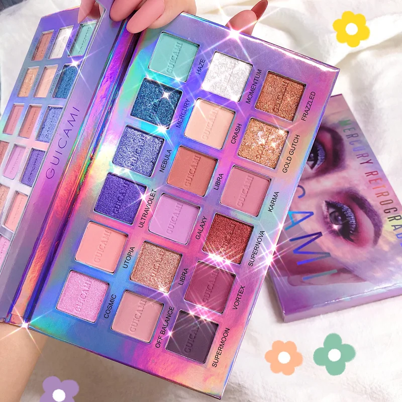 Палитра теней для век GUICAMI Mercury Модифицированная палитра матовые и металлические