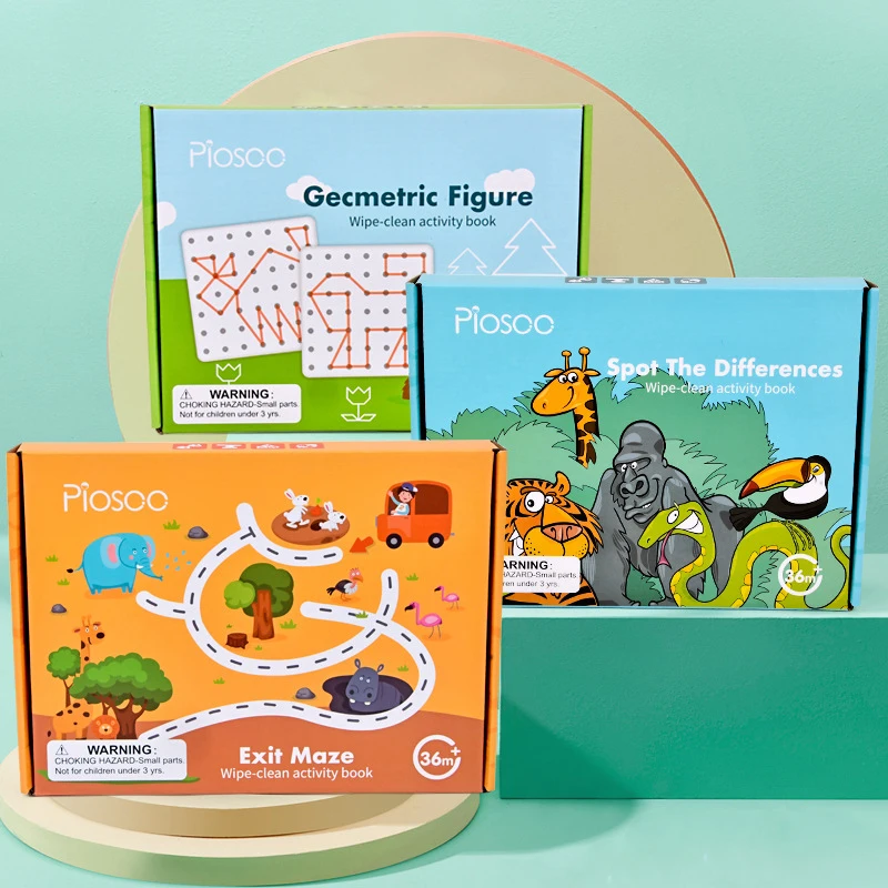

Montessori Educational Toys For Kids 2 To 4 Years Old Drawing Tablet Board WritingTrainingGames Early Creativity LearningGift
