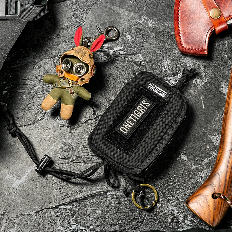 OneTigris EDC сумка Портативный кошелек для замены ключей ROC держатель для карт кошелек Дорожный комплект монета мини кошелек для ключей мешочек и слоты для карт
