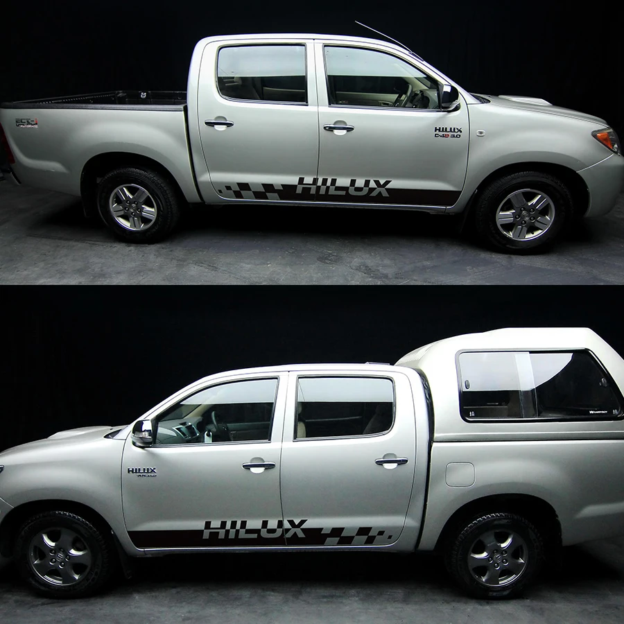 Автомобильные наклейки hilux полосатые боковые двери графические виниловые