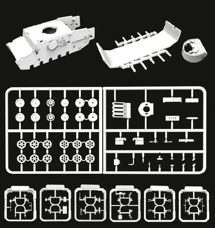 Flyhawk FH3006 1/72 Pz.Kpfw I Ausf F(VK18.01) комплект с запоздалой моделью|Наборы для сборки