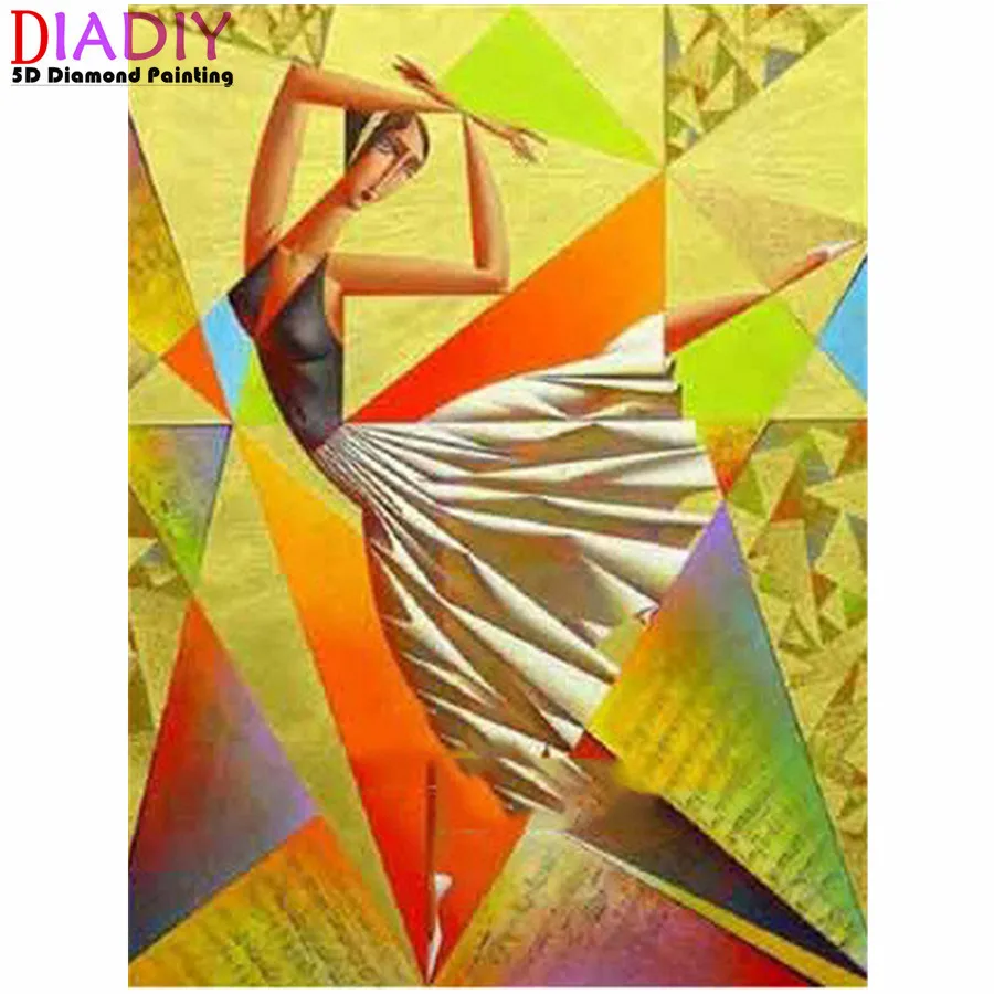 

5D Square Round Diamond Painting Cartoon Woman Mosaic Embroidery Cross Stitch Absract Portrait Handmade Art Home Decoration