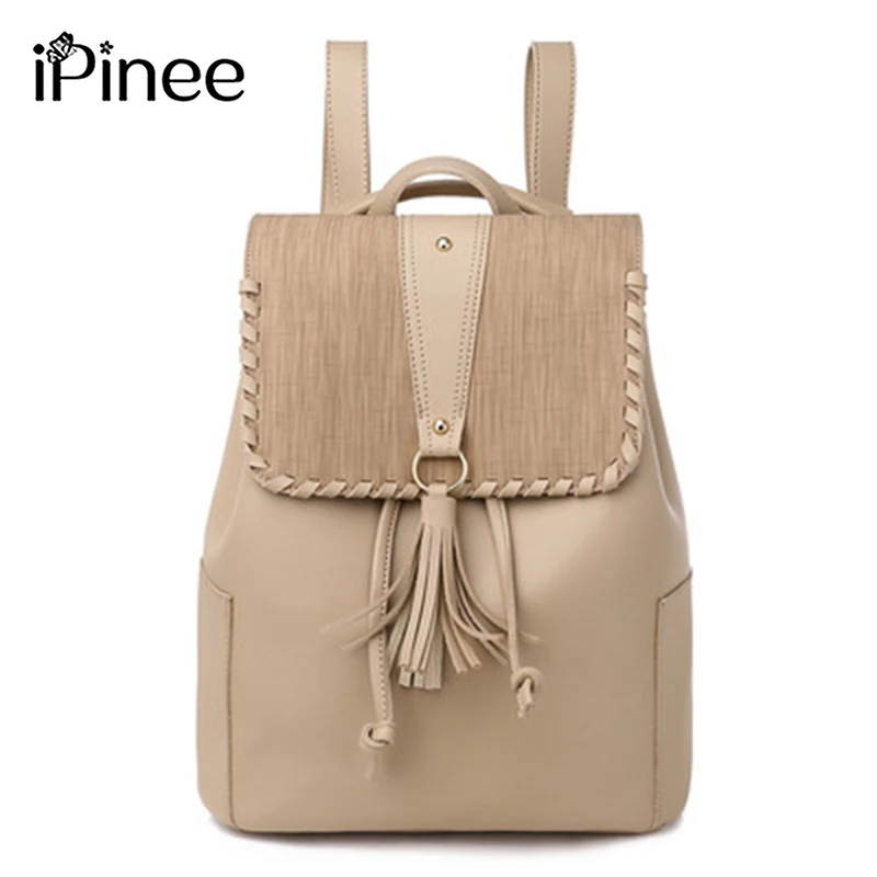 

Модный рюкзак iPinee для ноутбука, Женский дорожный ранец из искусственной кожи для студентов колледжа, школьные сумки для подростков