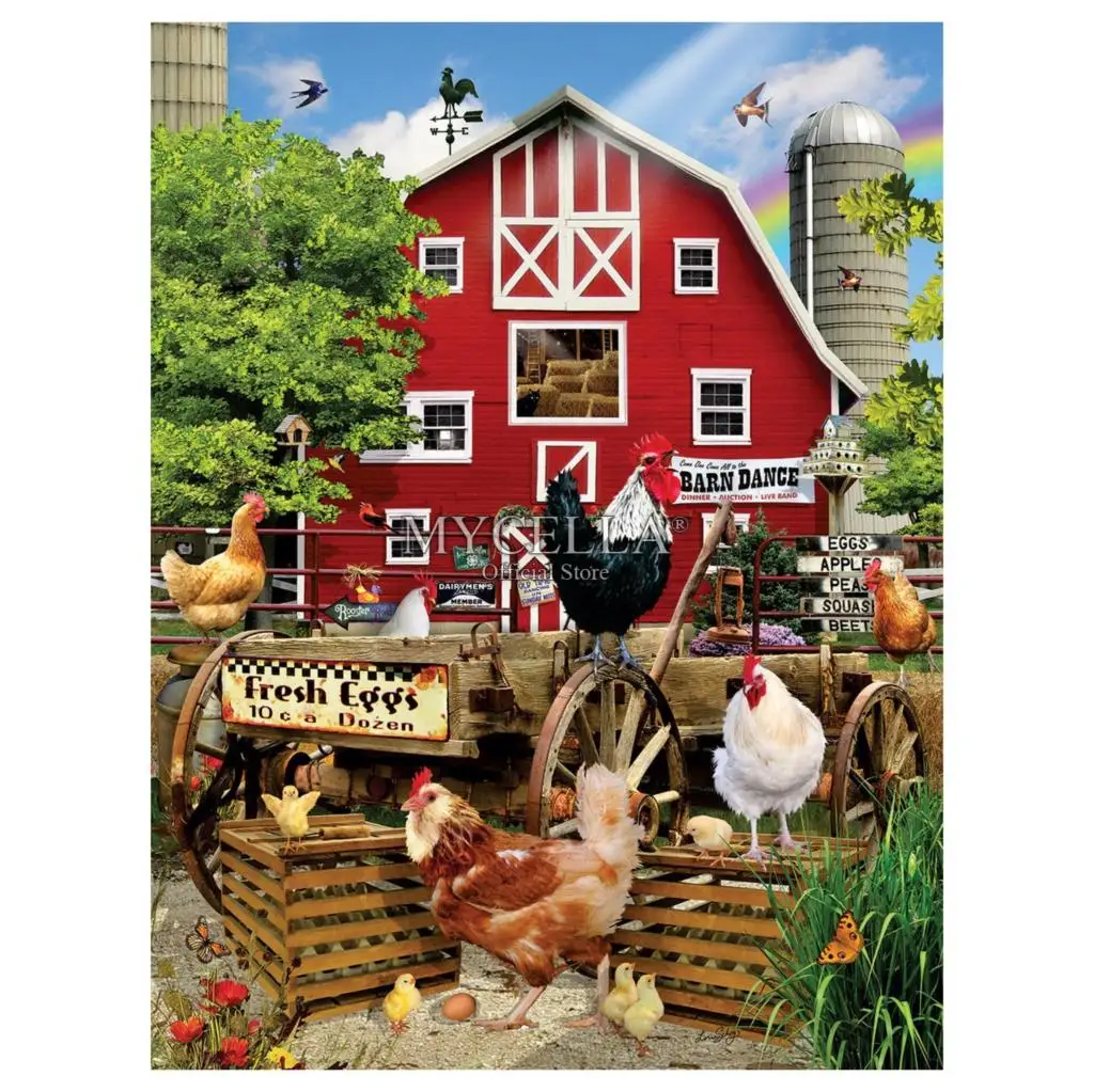 5d алмазная живопись с фермерским пейзажем сделай сам вышивка крестиком свежие