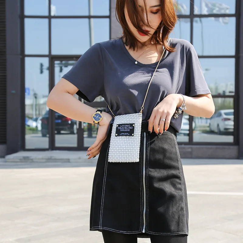 Бриллиантами маленькая сумка женская 2019 новый тренд импортных товаров в модные