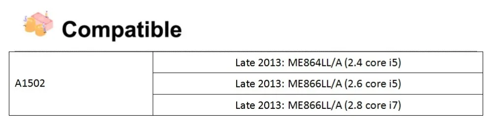 Протестированная материнская плата good A1502 2,4 ГГц 8 ГБ для Macbook Pro retina 1" A1502 логическая плата(I5-4258U) 2013 год 820-3476-A