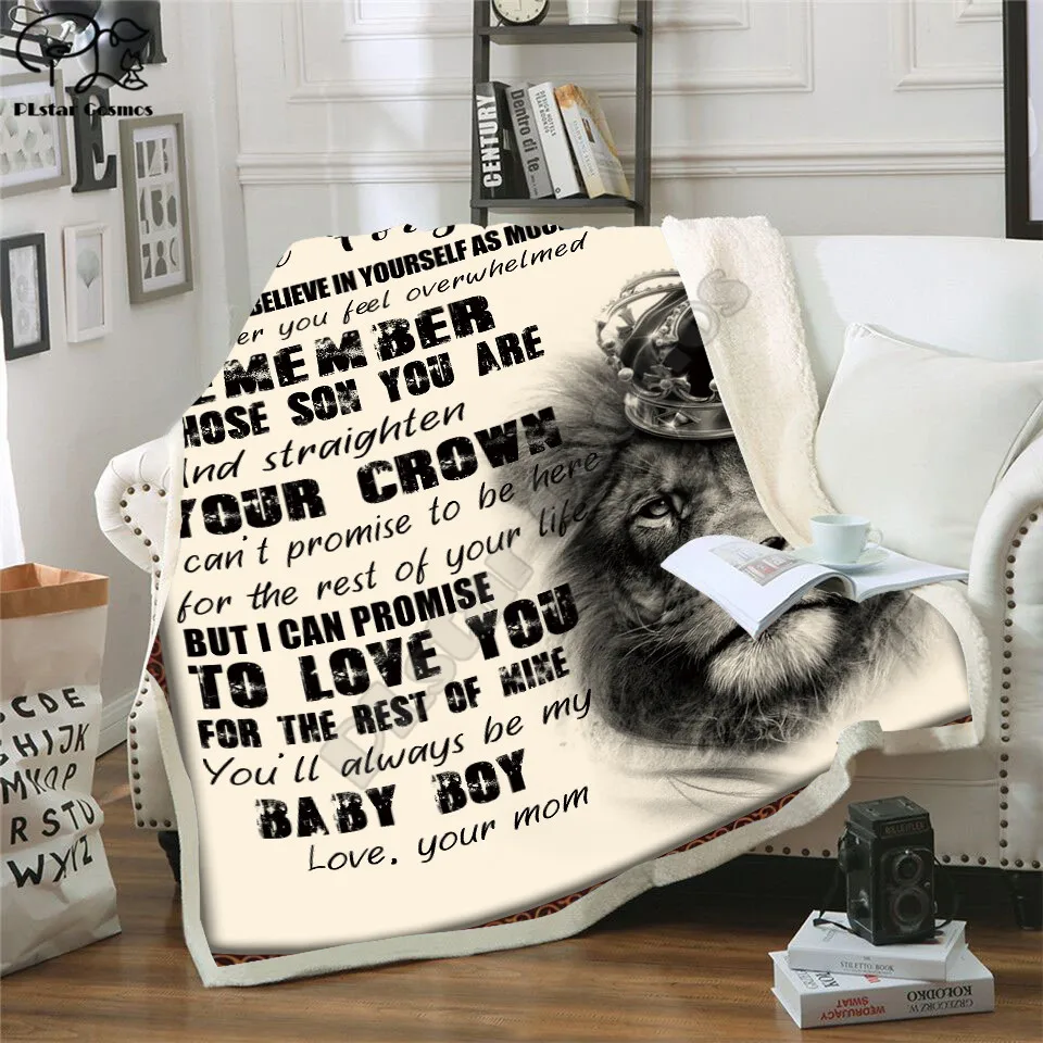 

To My Daughter 3d printed fleece blanket for Beds Hiking Picnic Thick Quilt Fashionable Bedspread Sherpa Throw Blanket 11