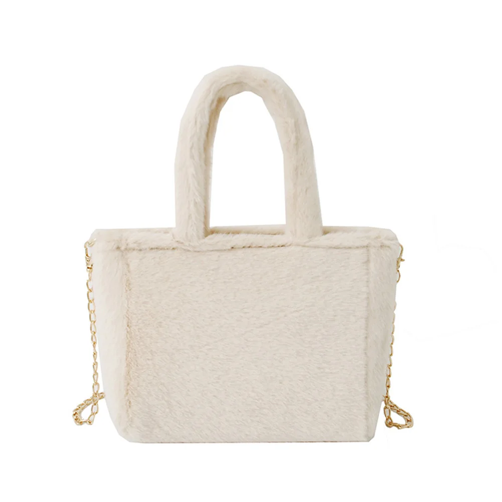 

Women Plush Zebra Shoulder Chain Pouch Autumn Lady Large Capacity Crossbody Bags Popular Simple Female Daily Bag