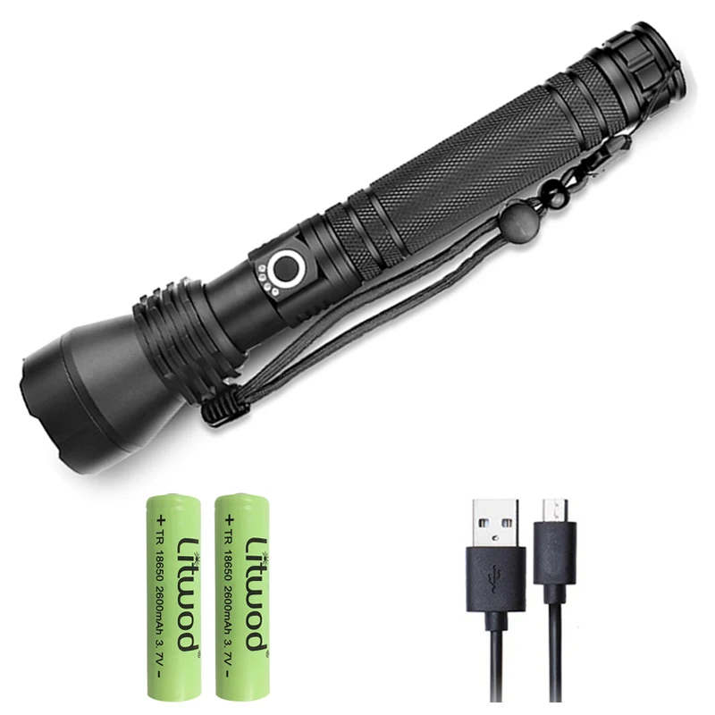 Option F Litwod Z401285 XHP70.2 3900lm мощный светодиодный фонарик Перезаряжаемый Фонарь 18650 и 26650 батарея XHP50 фонарь - Испускаемый цвет: Option F