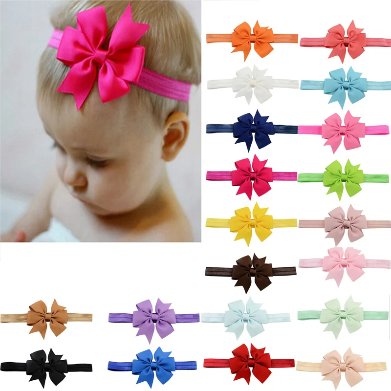 

20 Pcs/lot Fishtail Hair Bands Fashion Bow Headdress Accessories Mix 20 Colors