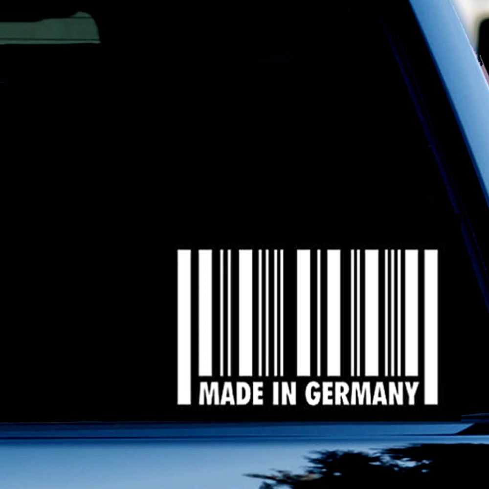

5 дюймов, сделано в Германии, наклейка на бампер для автомобиля, грузовика, белый
