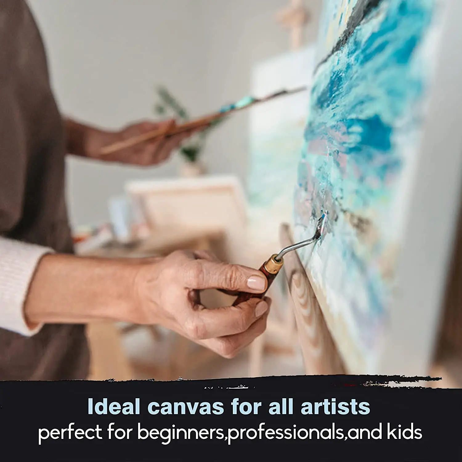 Растягивающийся холст для рисования 8x10 дюймов упаковка из 10 100% хлопка 5/8 дюйма